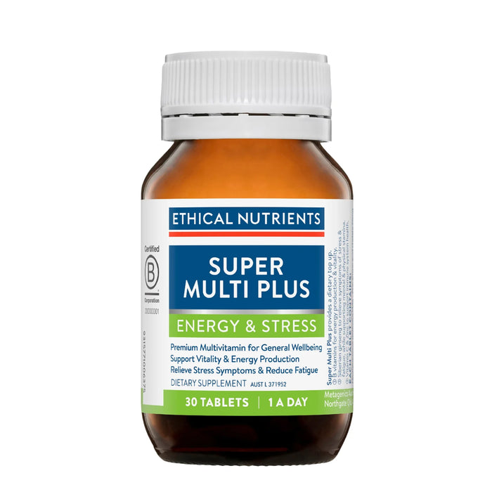 Ethical Nutrients Super Multi Plus 30 Tablets Wicked NRG