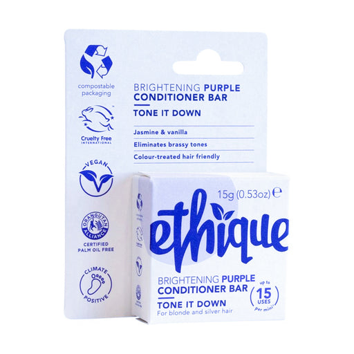 Ethique Bar Conditioner Brightening Purple Tone It Down, 15g, a, Wicked NRG