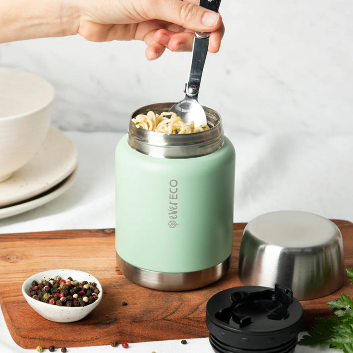 Ever Eco Insulated Food Jar 500ml Sage b Wicked Energy
