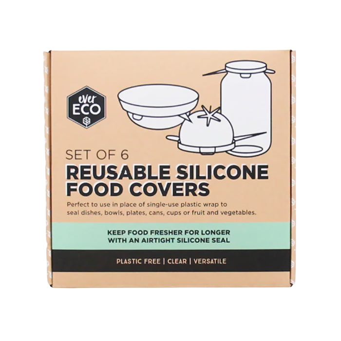 Ever Eco Silicone Food Covers Set of 6 Reusable Wicked NRG