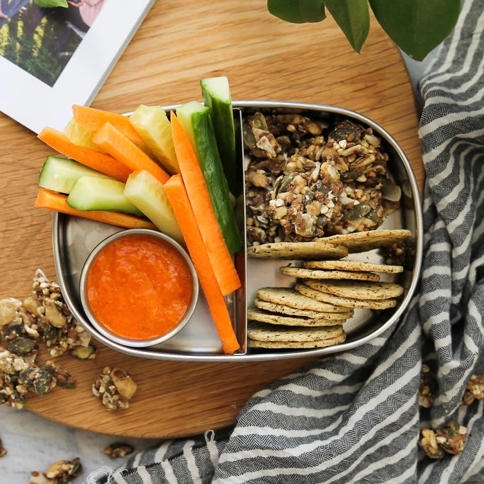 Ever Eco Stainless Steel Bento Snack Box 2 Compartments 580ml a Wicked NRG