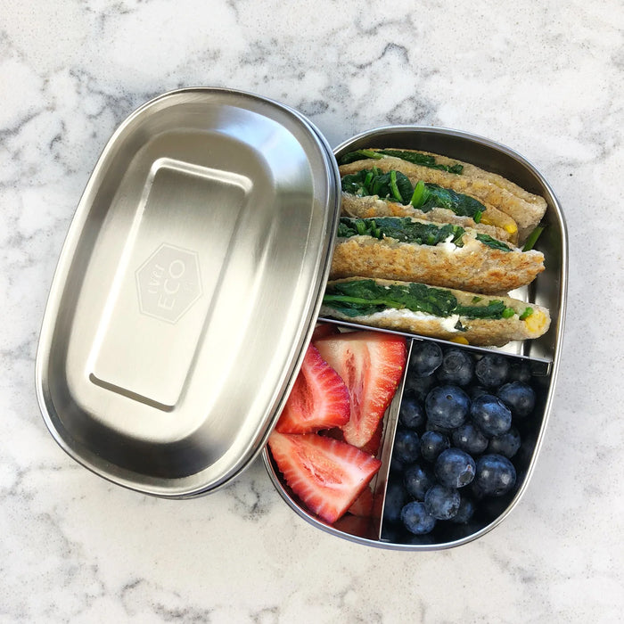 Ever Eco Stainless Steel Bento Snack Box 3 Compartments 580ml a Wicked NRG