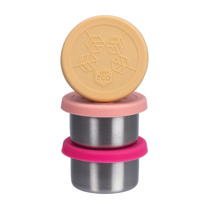 Ever Eco Stainless Steel Mini Containers Rise Leak Proof 3pk Wicked NRG