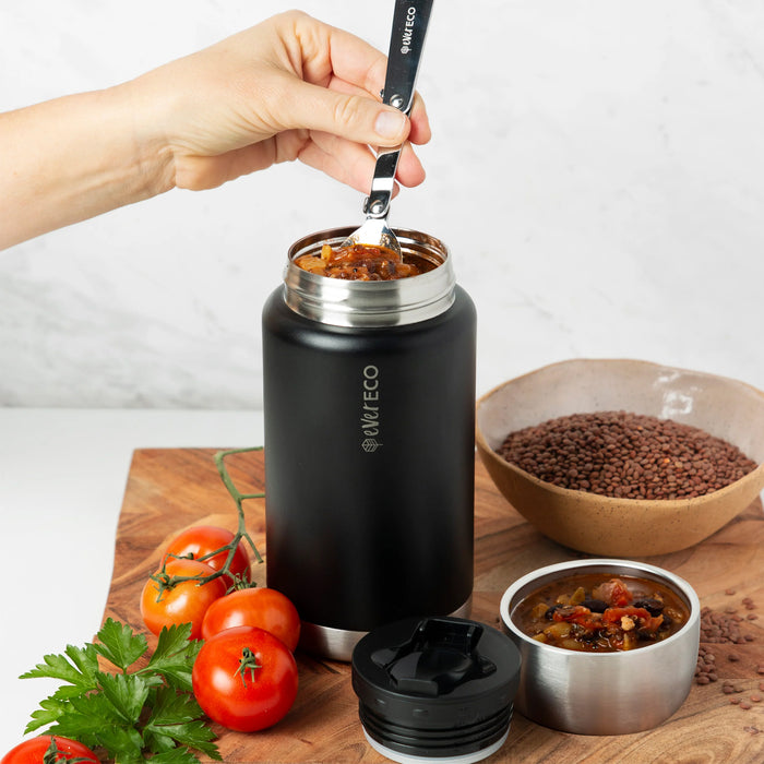 Ever Eco Insulated Food Jar 800ml Onyx a Wicked Energy