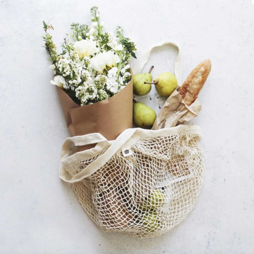 Ever Eco Organic Cotton Net Tote Bag in use