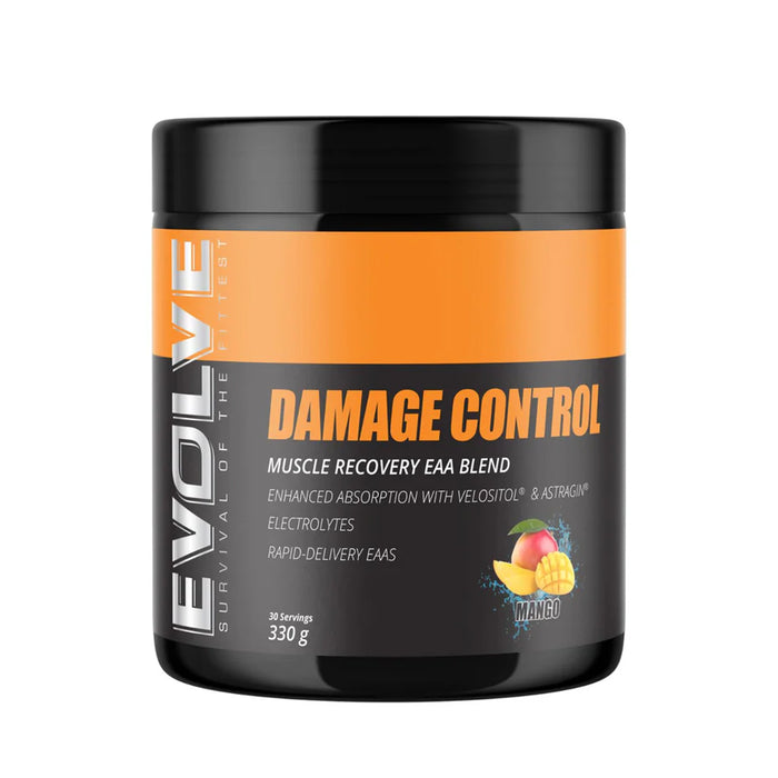 Evolve Nutrition, Evolve Damage Control + Electrolytes,Mango, 330g, 30 Serves, Wicked NRG