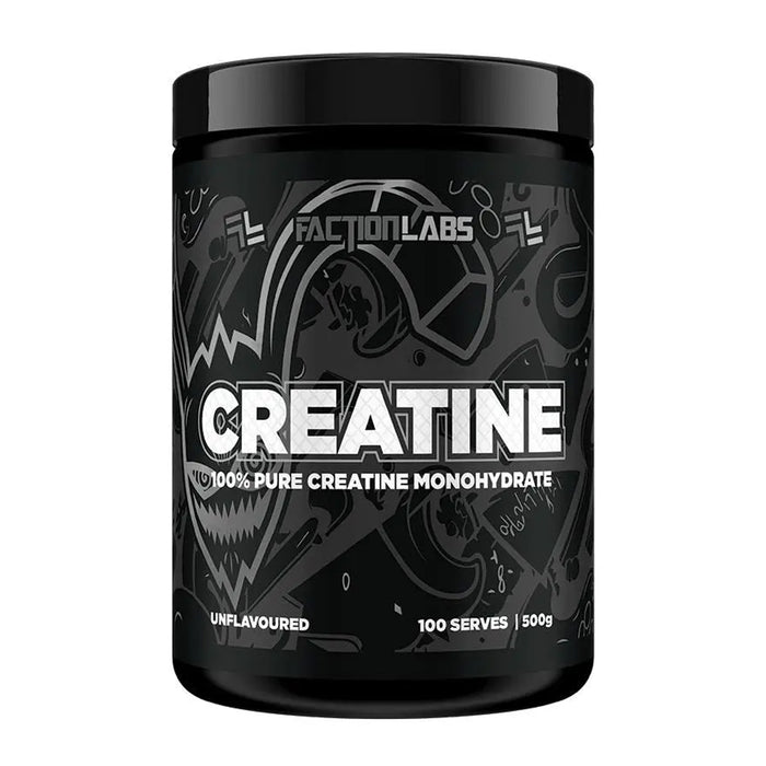 Faction Labs FL Creatine Monohydrate 500g 100 Serves Wicked NRG