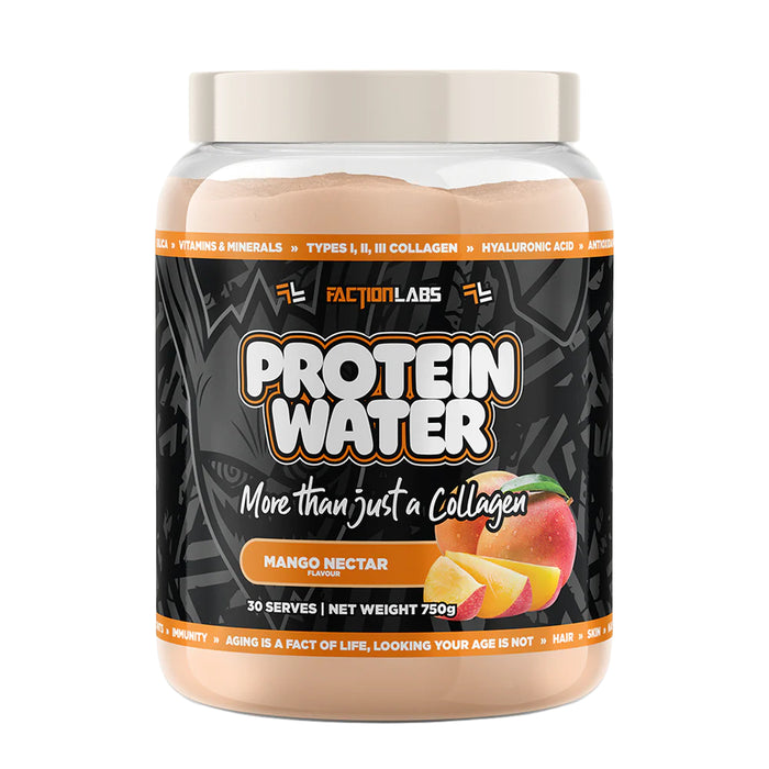 Faction Labs Protein Water Mango Nectar 30 Serves 750g Wicked NRG