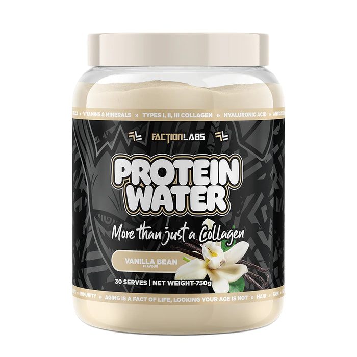 Faction Labs Protein Water Vanilla Bean 30 Serves 750g Wicked NRG