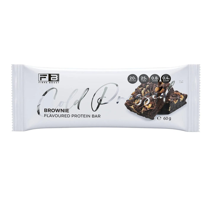 Fibre Boost Cold Pressed Protein Bar Brownie 60g Wicked NRG