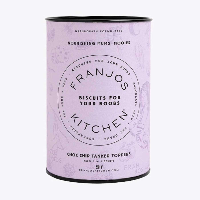 Franjos Kitchen Tanker Topper Biscuits Choc Chip Tube Front