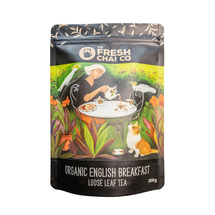 Fresh Chai Co, Organic English Breakfast Tea 200g Wicked NRG