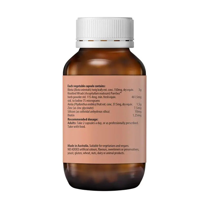 Fusion Health HAIR VITALITY 120 Vege Capsules Ingredients Wicked NRG