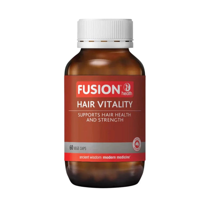 Fusion Health HAIR VITALITY 60 Vege Capsules Wicked NRG