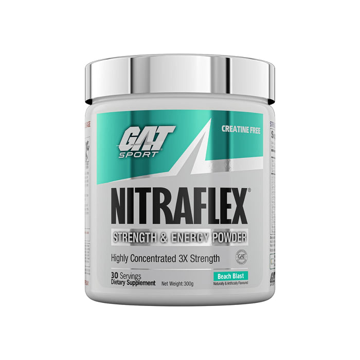 GAT SPORT NITRAFLEX Beach Blast 30 Servings 300grams Wicked NRG