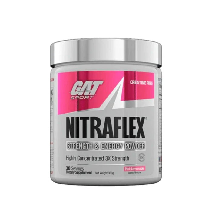 GAT SPORT NITRAFLEX Pink Lemonade 30 Servings 300grams Wicked NRG