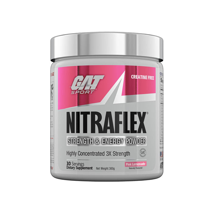 GAT SPORT NITRAFLEX Pink Lemonade 30 Servings 300grams Wicked NRG