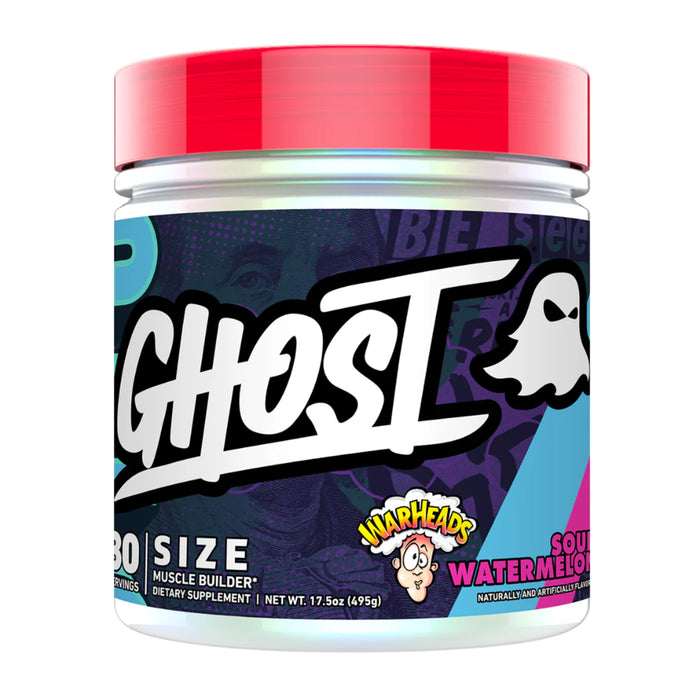 GHOST - SIZE V2, Sour Watermelon, 30 Serves, 450 Grams, 15.9 OZ, Wicked NRG