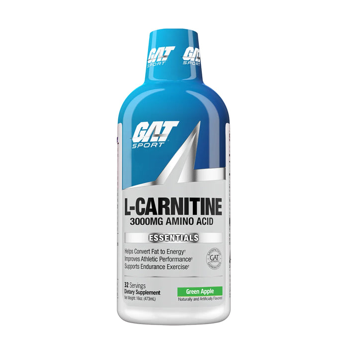 Gat Sport Liquid L-Carnitine 3000 Green Apple 473ml Wicked NRG