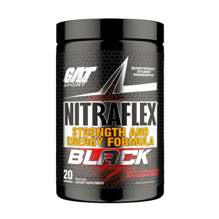 Gat Sport Nitraflex Black 20 serves Watermelon Dragonfruit, Wicked NRG