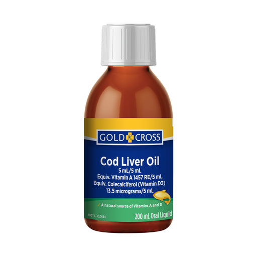 Gold Cross Cod Liver Oil 200ml Wicked NRG
