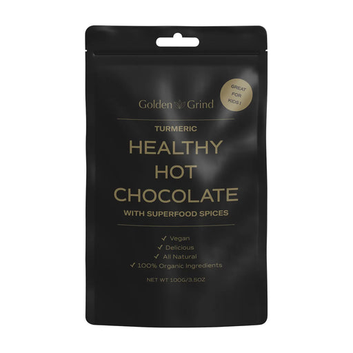 Golden Grind Healthy Turmeric Hot Chocolate Blend 100g Wicked NRG