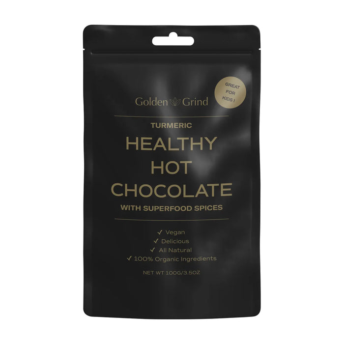 Golden Grind Healthy Turmeric Hot Chocolate Blend 100g Wicked NRG