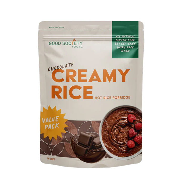 Good Society Food Co. Creamy Rice Chocolate 1kg Wicked NRG