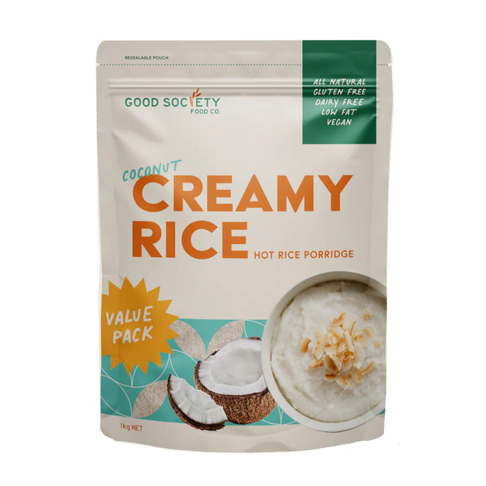 Good Society Food Co. Creamy Rice Coconut 1kg Wicked NRG