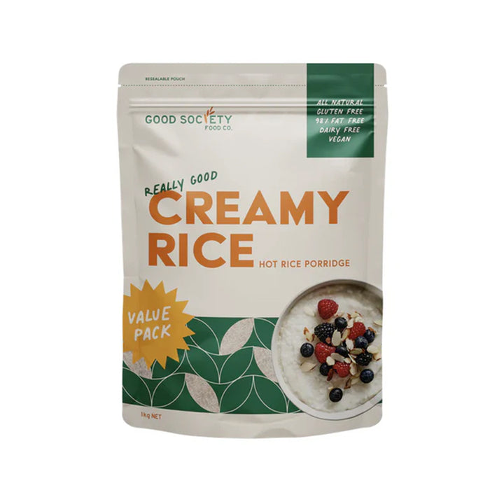 Good Society Food Co. Creamy Rice Unflavoured 1kg Wicked NRG