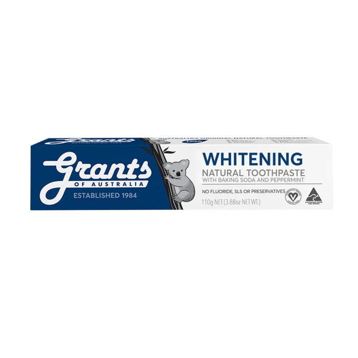 Grants Of Australia Natural Toothpaste Whitening with Baking Soda & Peppermint 110g a Wicked NRG