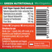 Green Nutritionals Natural Astaxanthin Vegan Capsules 12mg 20 Capsules  Nutritional Panel Wicked NRG