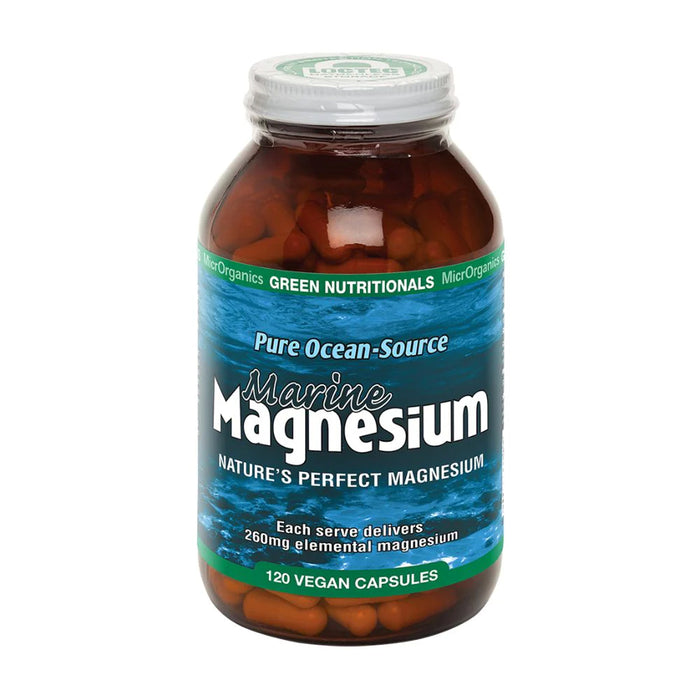 Green Nutritionals Marine Magnesium 120 Vegan Capsules Wicked NRG