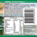 Green Nutritionals Yaeyama Pacifica Chlorella Super Greens Nutritional Panel Wicked NRG