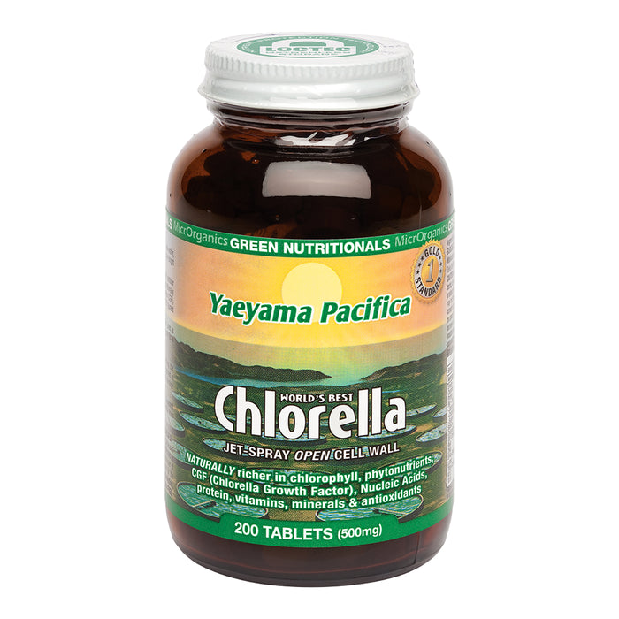 Green Nutritionals Yaeyama Pacifica Chlorella 200 Tablets Wicked NRG