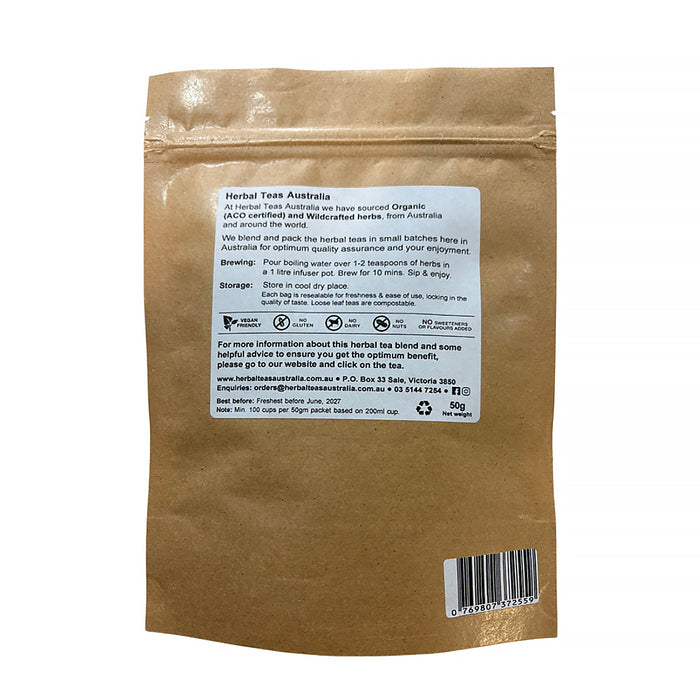 HERBAL TEAS AUSTRALIA ORGANIC GRAVIOLA (SOURSOP) 50G Ingredients Wicked NRG