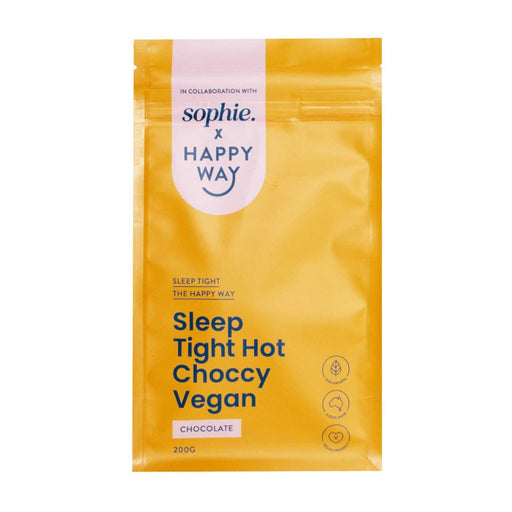 Happy Way Sleep Tight Hot Choccy Vegan Chocolate Packet Front