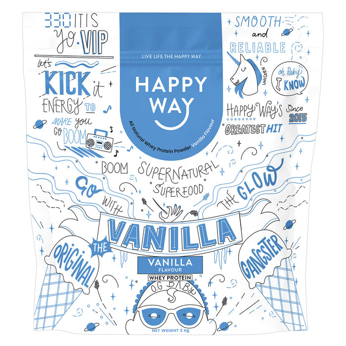 Happy Way Top Of The Vanilla Whey Protein Powder 2 kg Wicked NRG