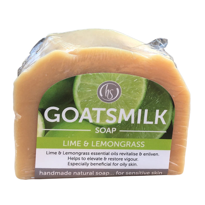 Harmony Soapworks Goat's Milk Soap Lime & Lemongrass 140g Wicked NRG