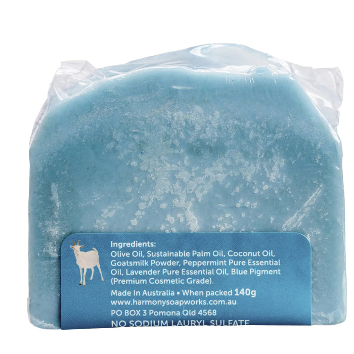 Harmony Soapworks Goat's Milk Soap Peppermint & Lavender 140g Ingredients Wicked NRG