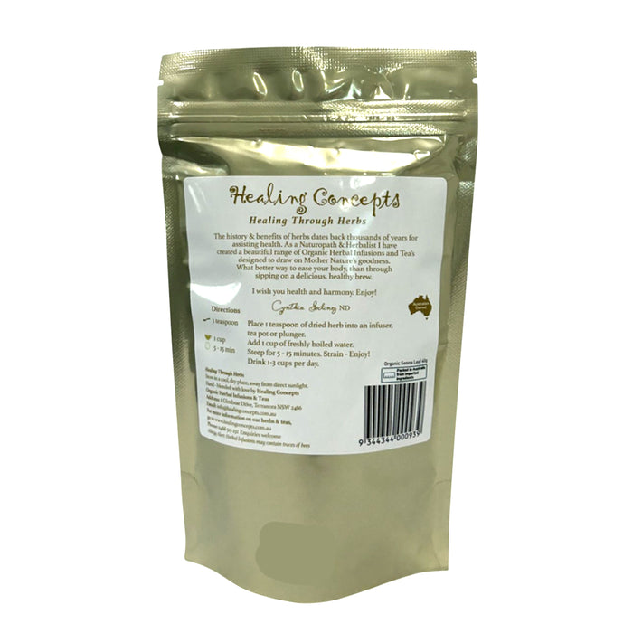 Healing Concepts Organic Senna Tea Leaf 40g Ingredients Wicked NRG