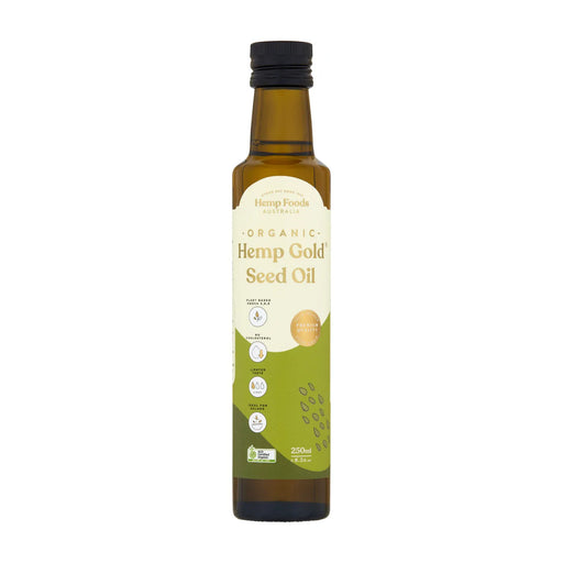Hemp Foods Australia Organic Hemp Gold Seed Oil 250 ml Wicked NRG
