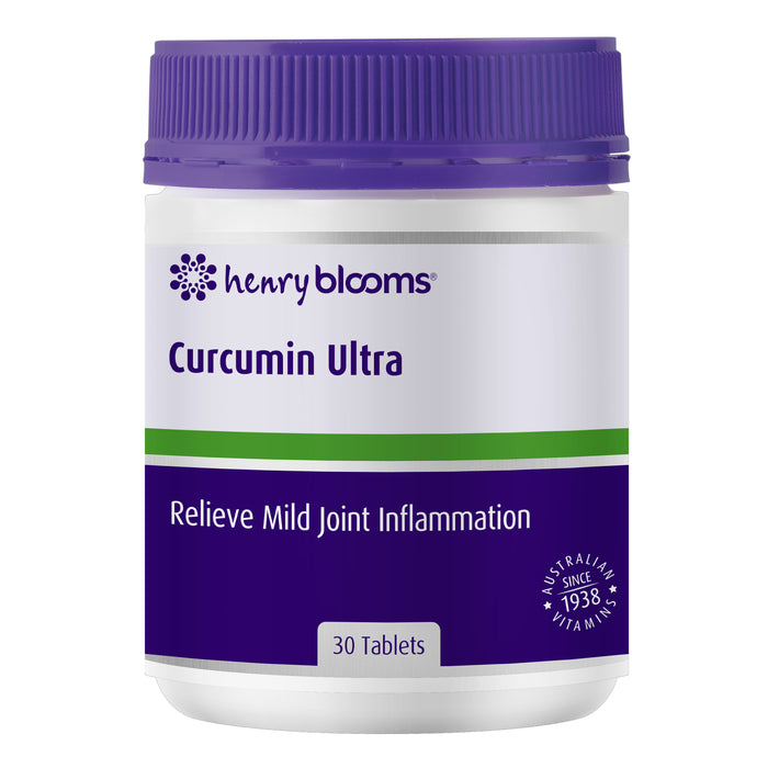 Henry Blooms Curcumin Ultra 30 vegetarian tablets Wicked NRG