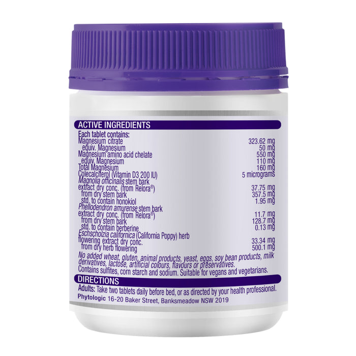 Henry Blooms Magnesium + Sleep 60 Tablets Ingredients Wicked NRG