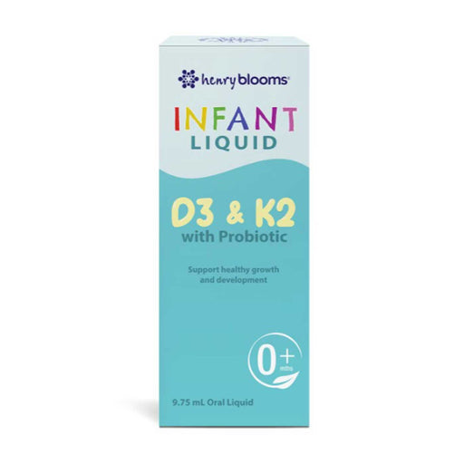Henry Blooms Infant Liquid D3 & K2 with Probiotic