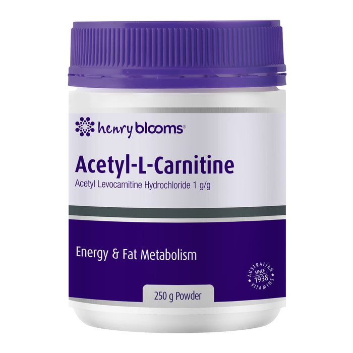 Henry Blooms Acetyl L-Carnitine 500 250g Powder Wicked NRG