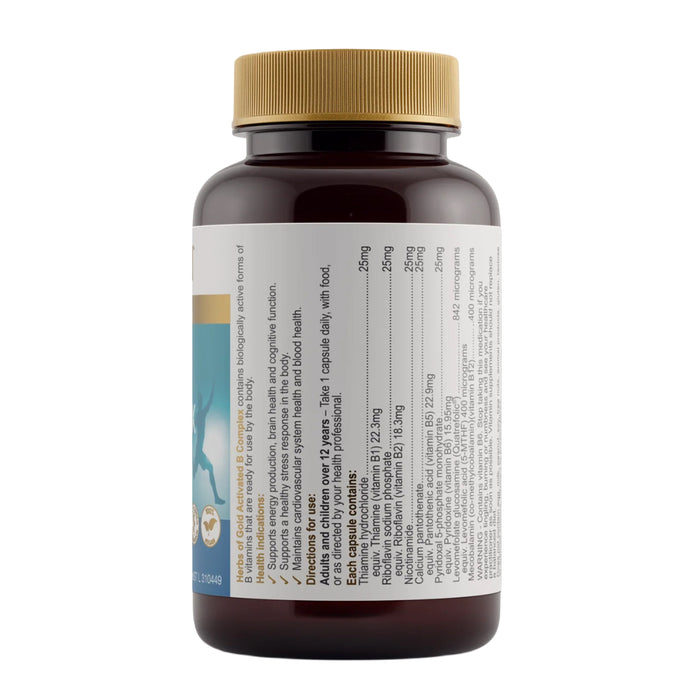 Henry Blooms Activated B Complex, 60 Capsules, Directions, Wicked NRG