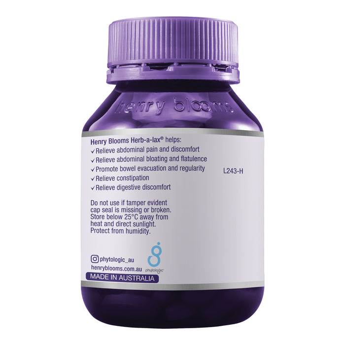 Henry Blooms HerbGUT, Herb-a-lax Balance 30 Capsules, Benefits, Wicked NRG