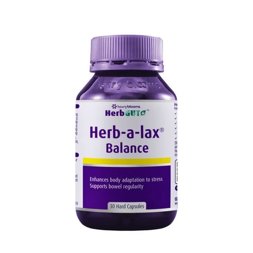Henry Blooms HerbGUT, Herb-a-lax Balance 30 Capsules, Wicked NRG