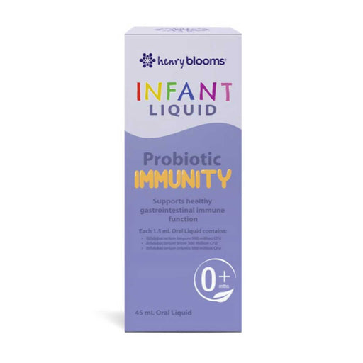 Henry Blooms Infant Liquid Probiotic Immunity Box Front